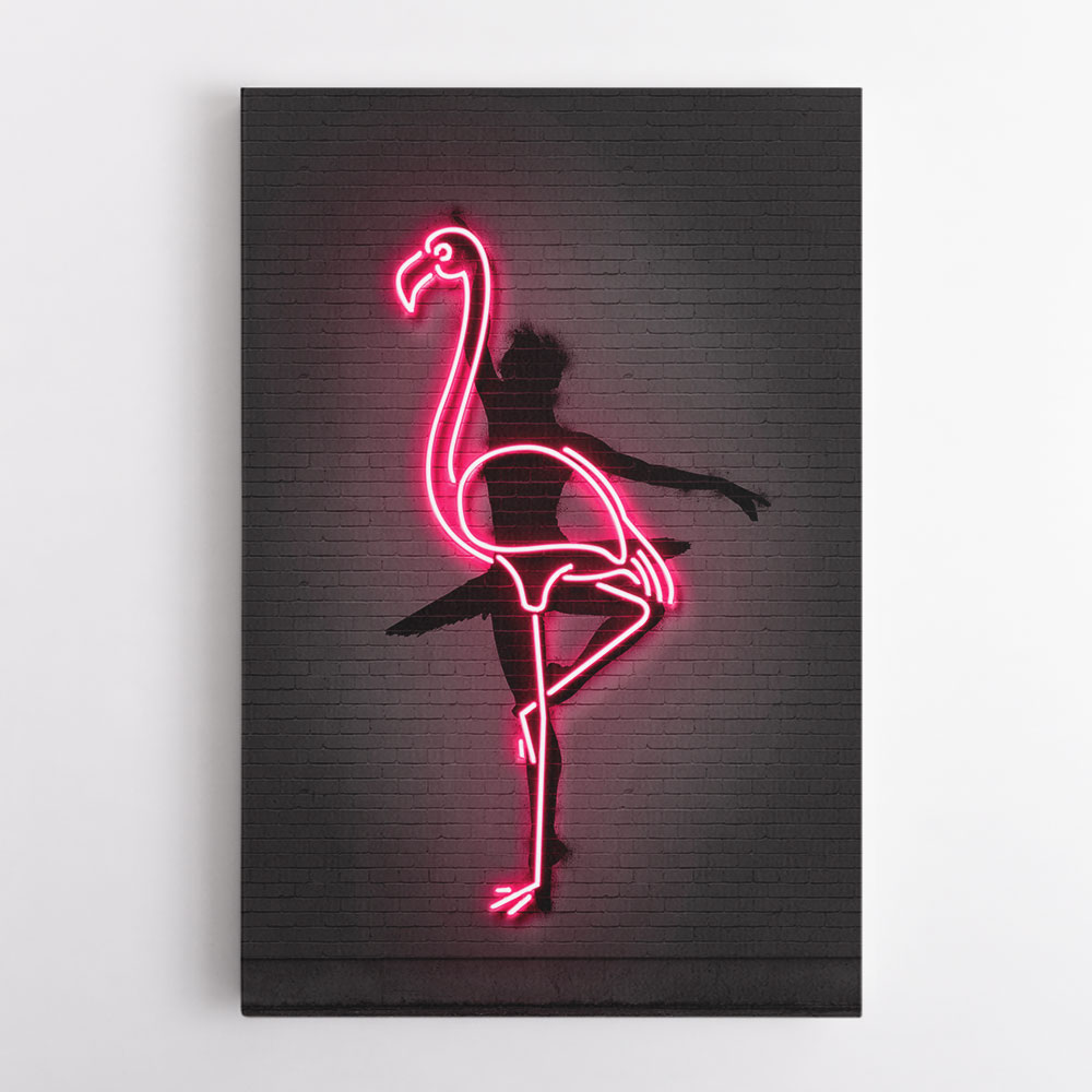 Ballerina Flamingo Neon