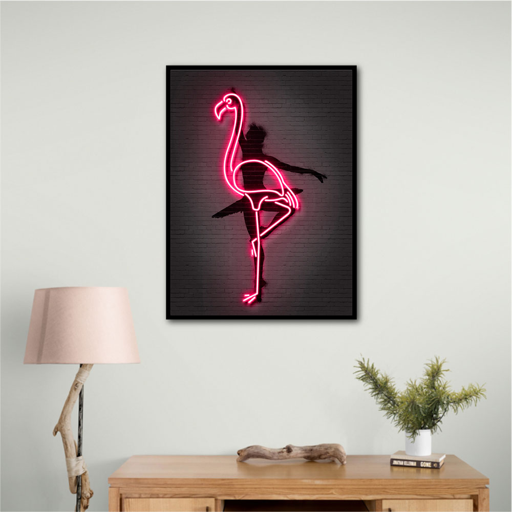 Ballerina Flamingo Neon