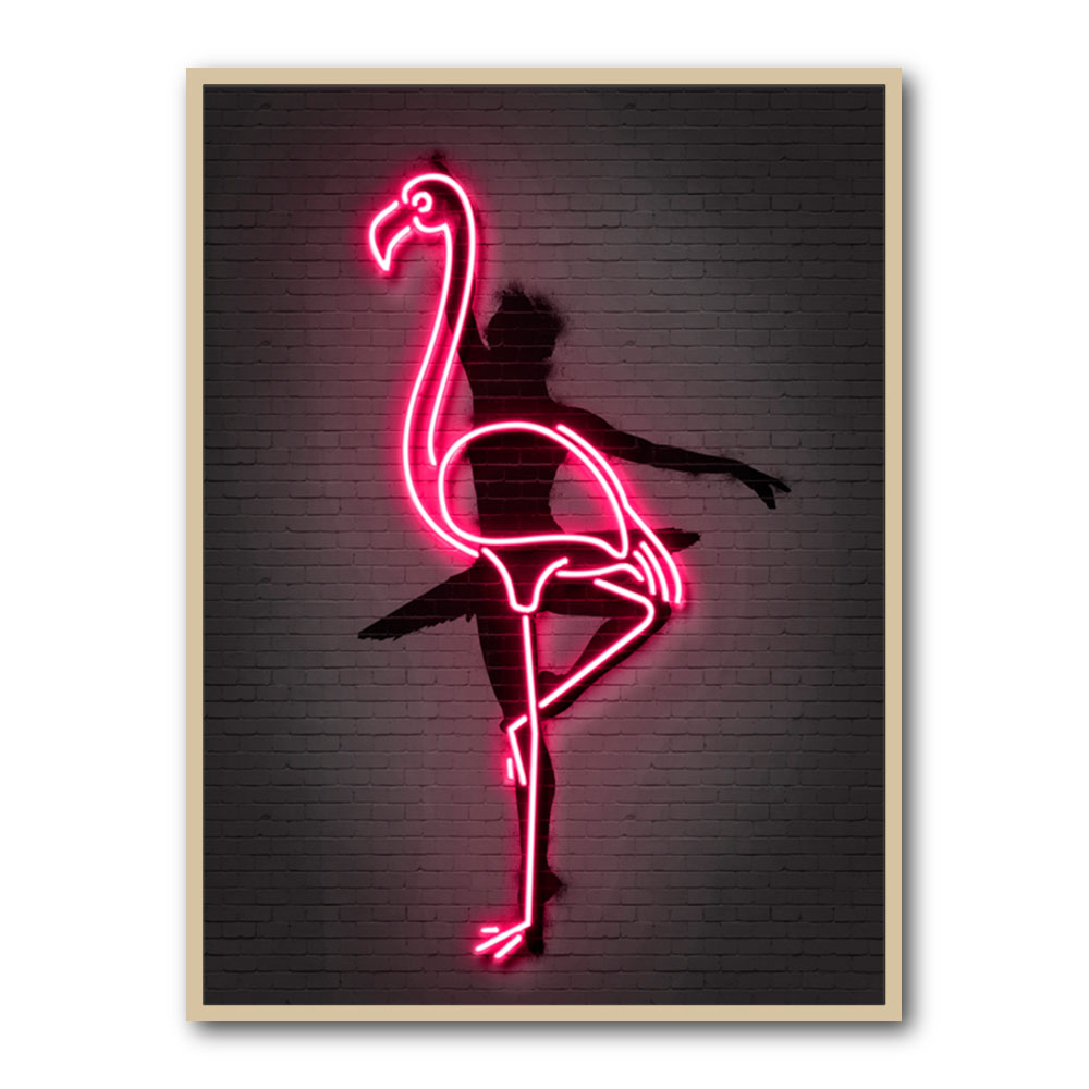 Ballerina Flamingo Neon