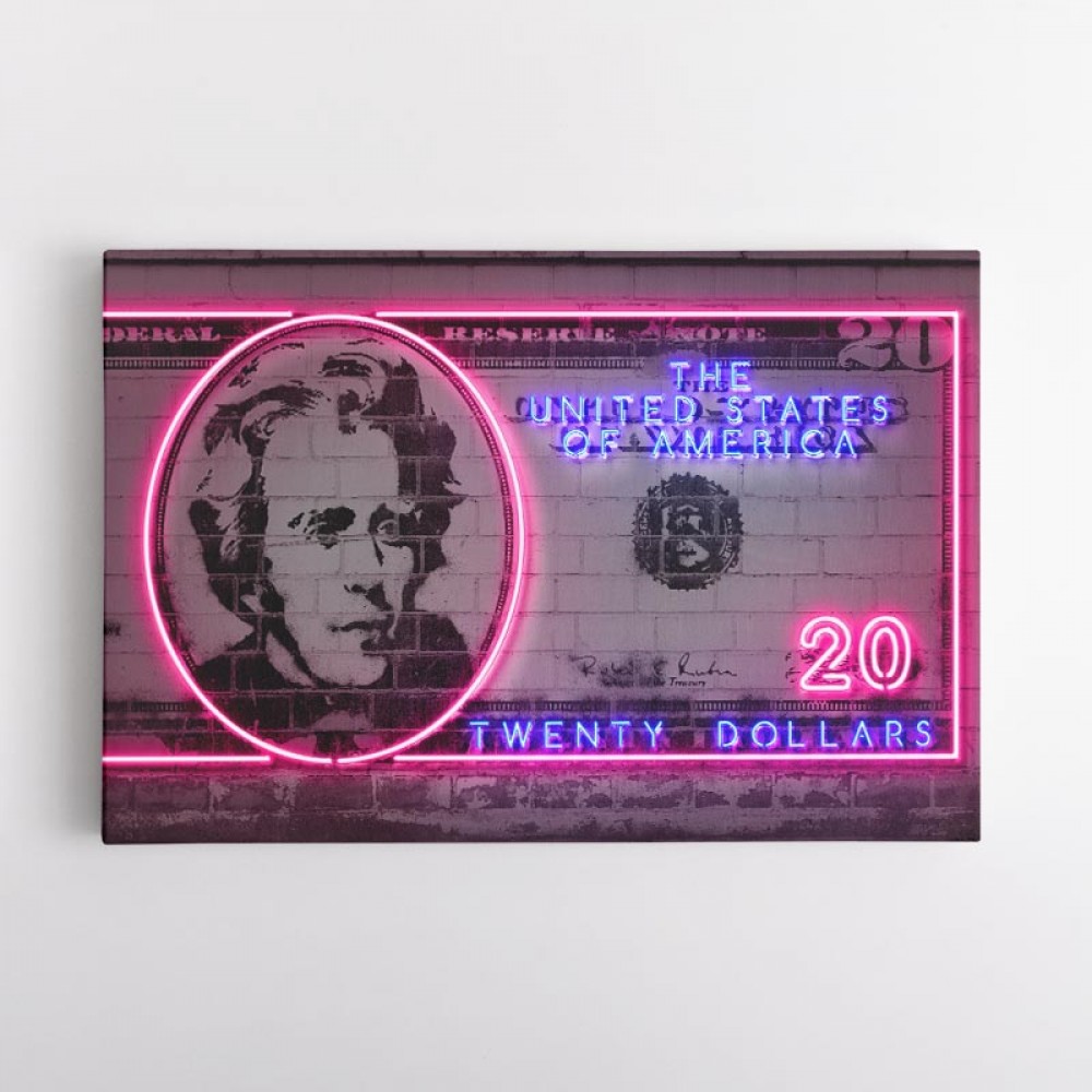 20 Dollars Neon