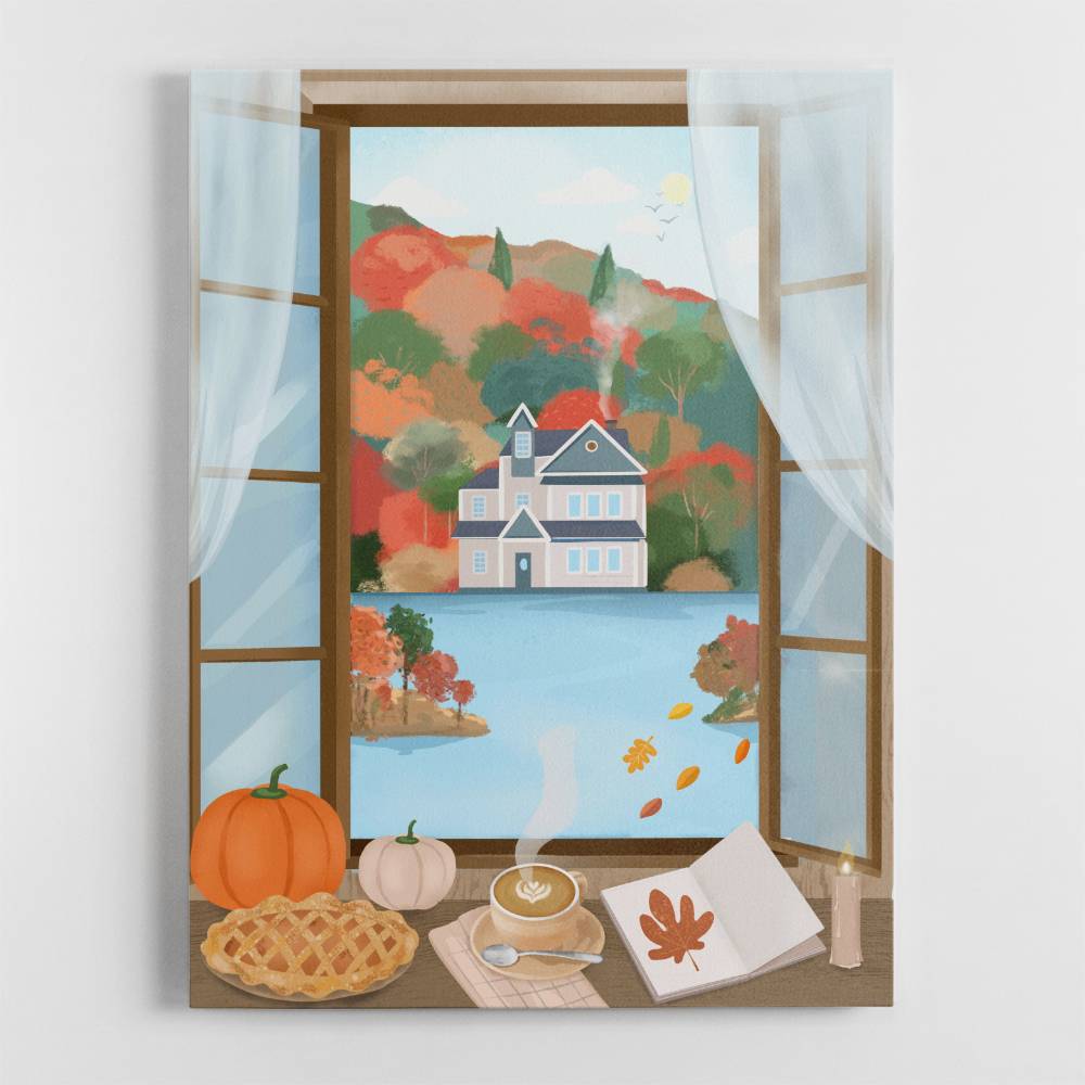 Autumn Cottage Wall Art