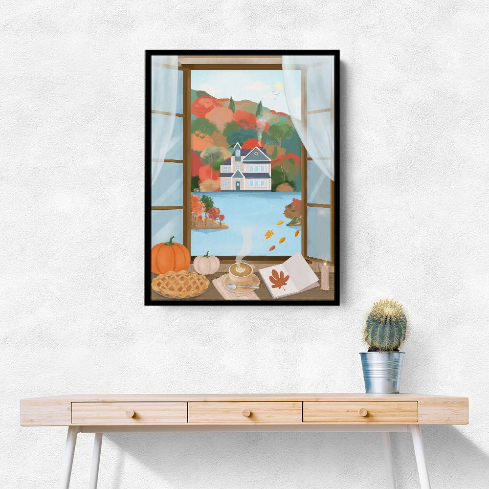 Autumn Cottage Wall Art