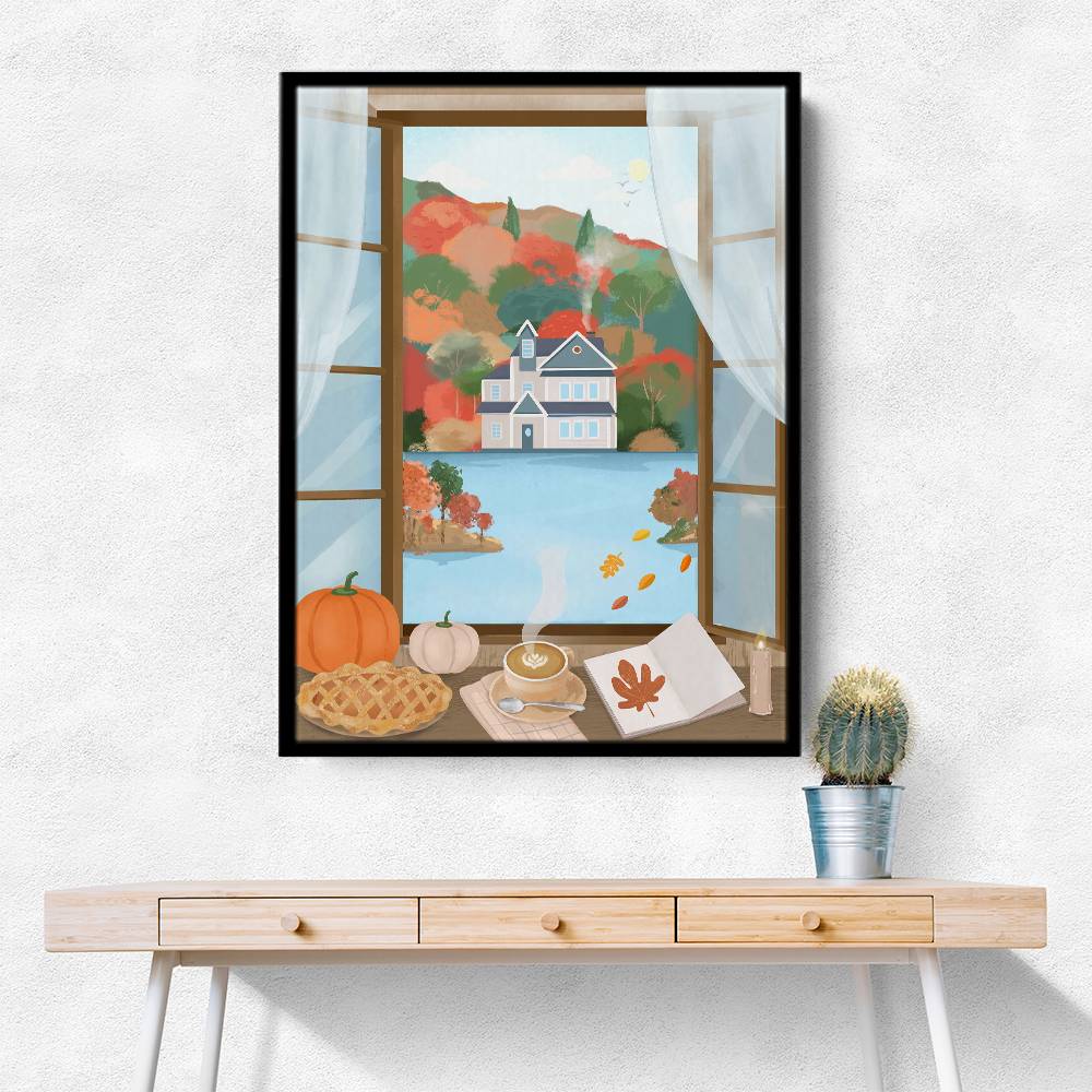 Autumn Cottage Wall Art