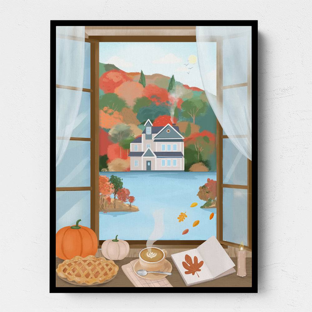 Autumn Cottage Wall Art