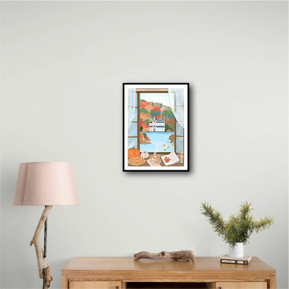 Autumn Cottage Wall Art