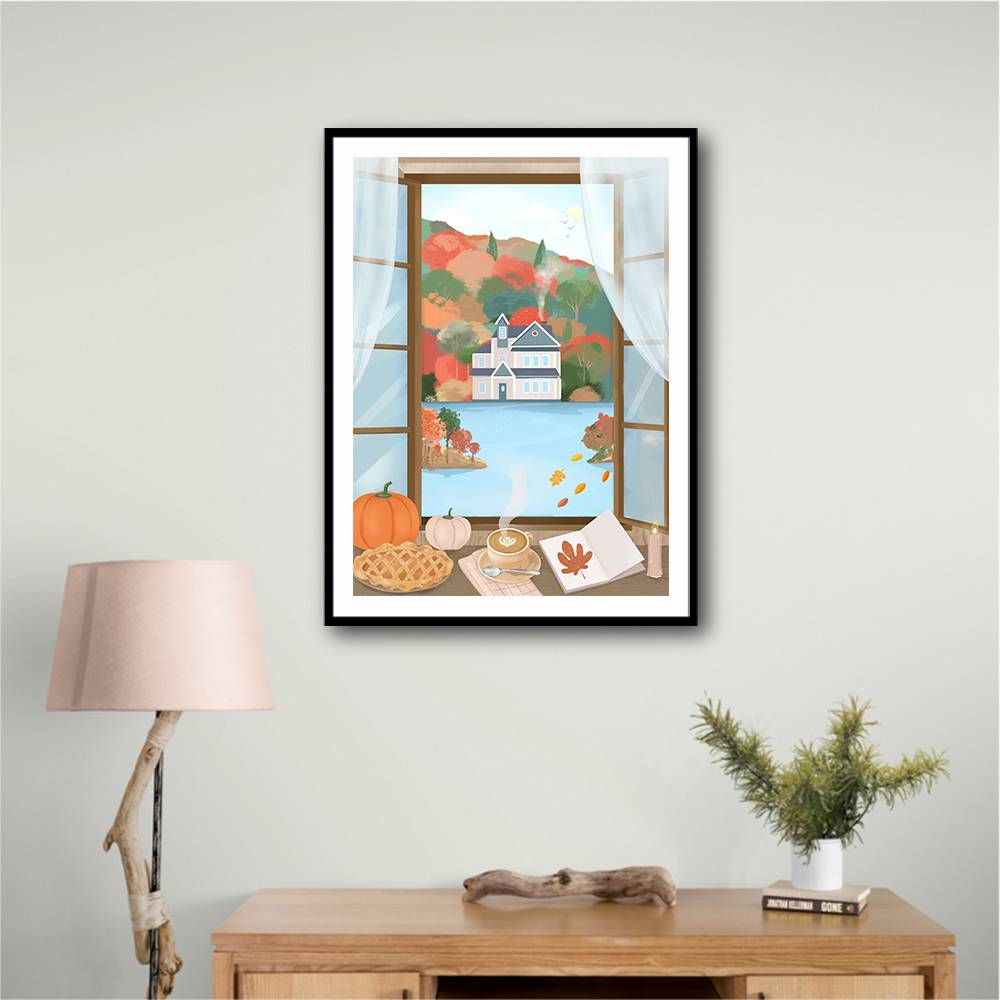 Autumn Cottage Wall Art