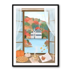 Autumn Cottage Wall Art