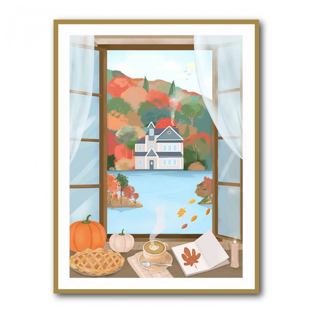 Autumn Cottage Wall Art