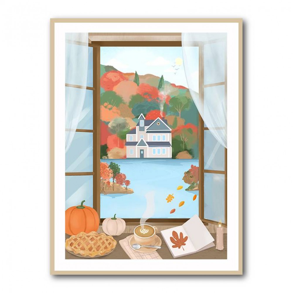 Autumn Cottage Wall Art