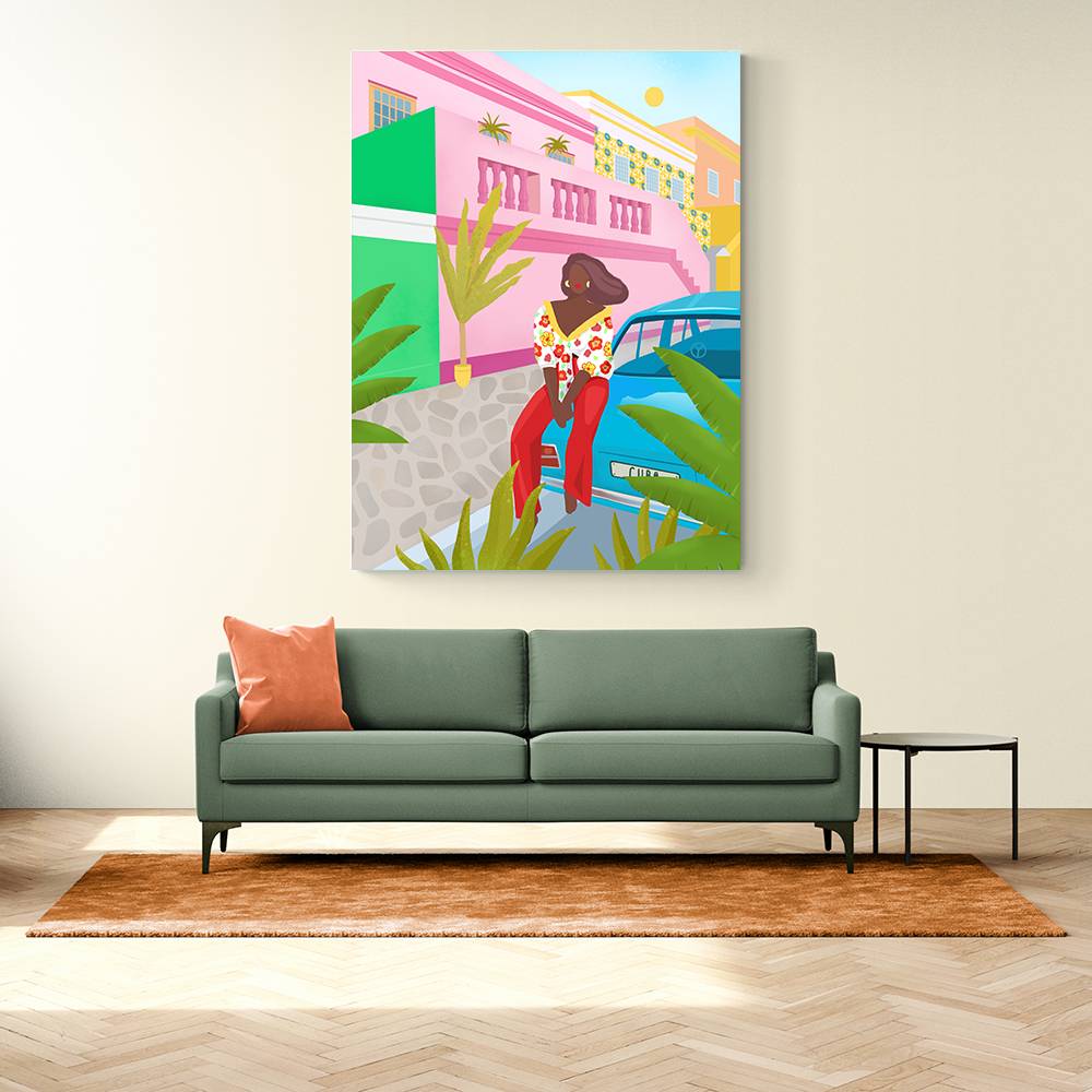 Tropical Woman Wall Art