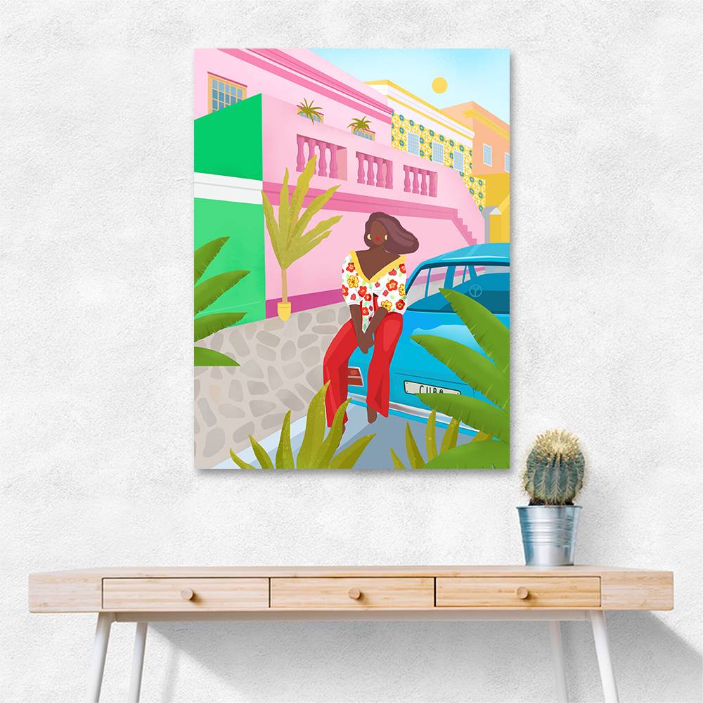 Tropical Woman Wall Art