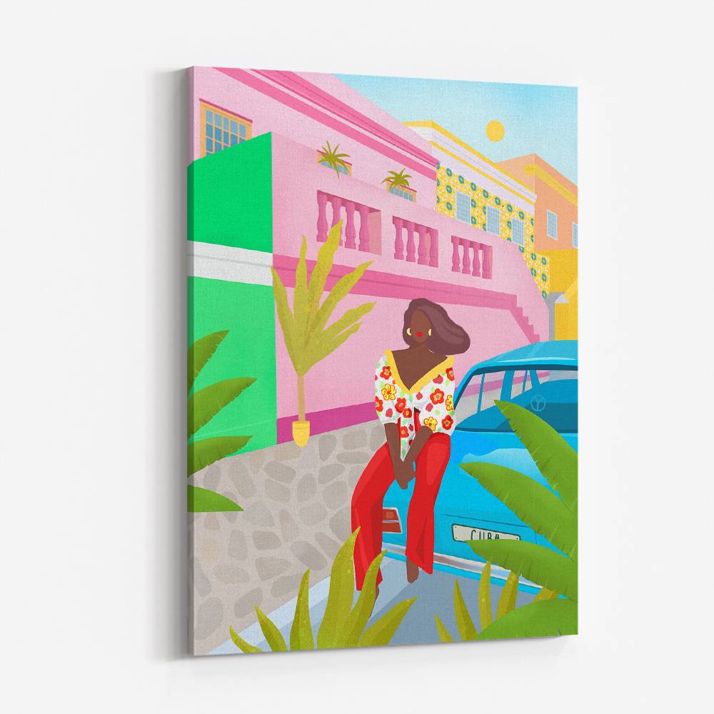 Tropical Woman Wall Art