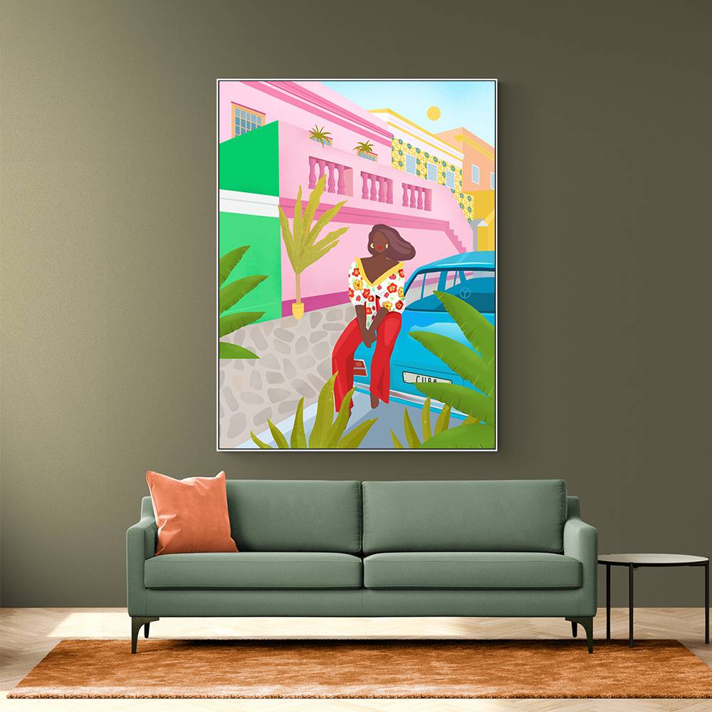 Tropical Woman Wall Art