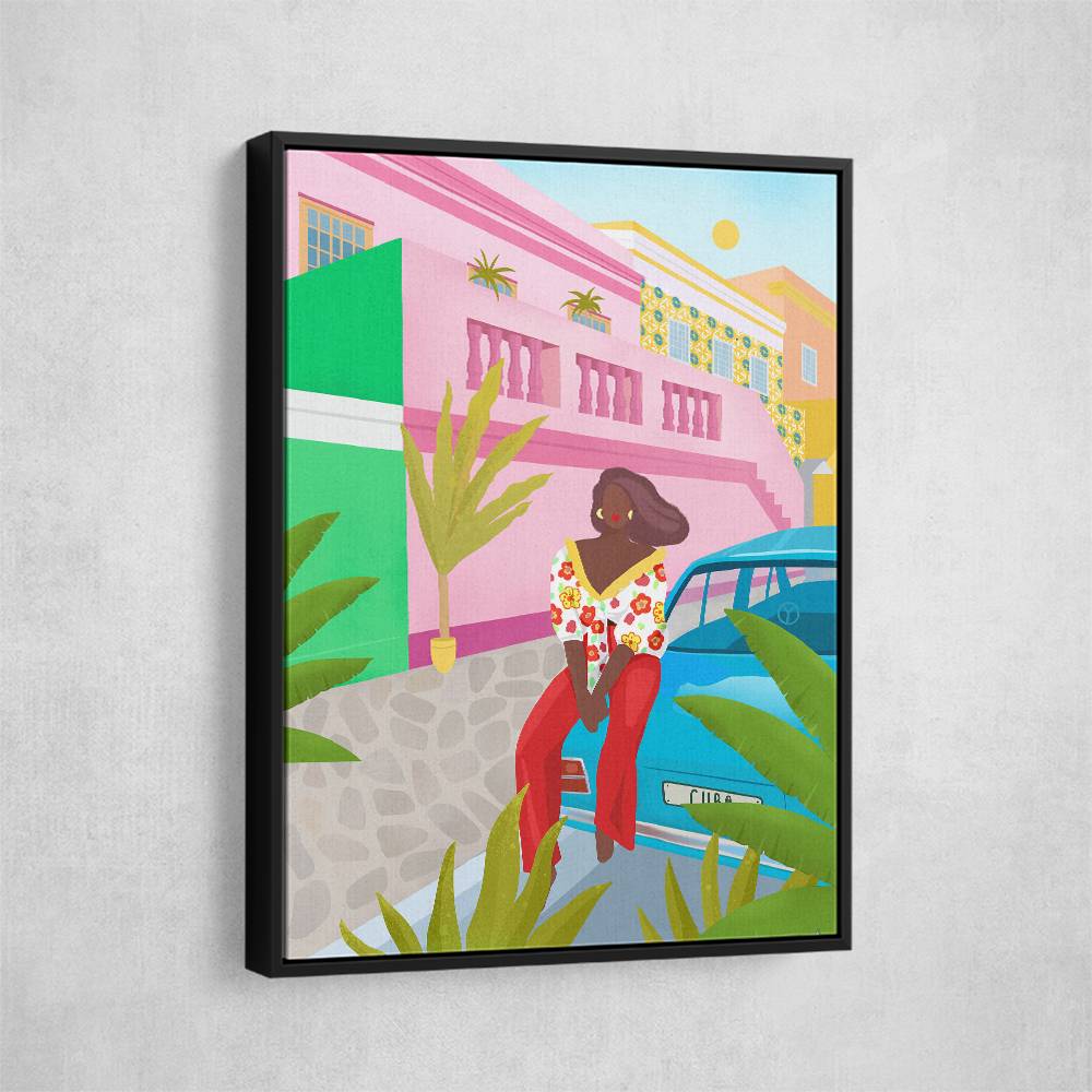 Tropical Woman Wall Art