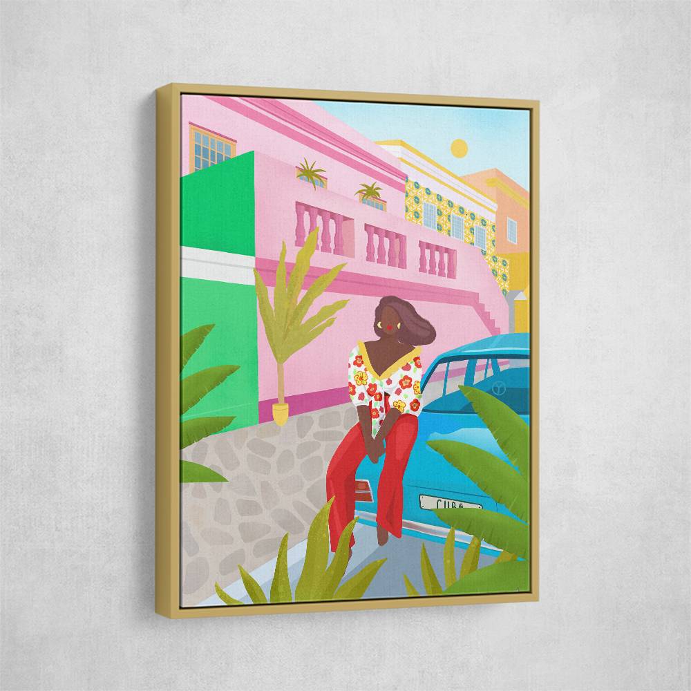 Tropical Woman Wall Art