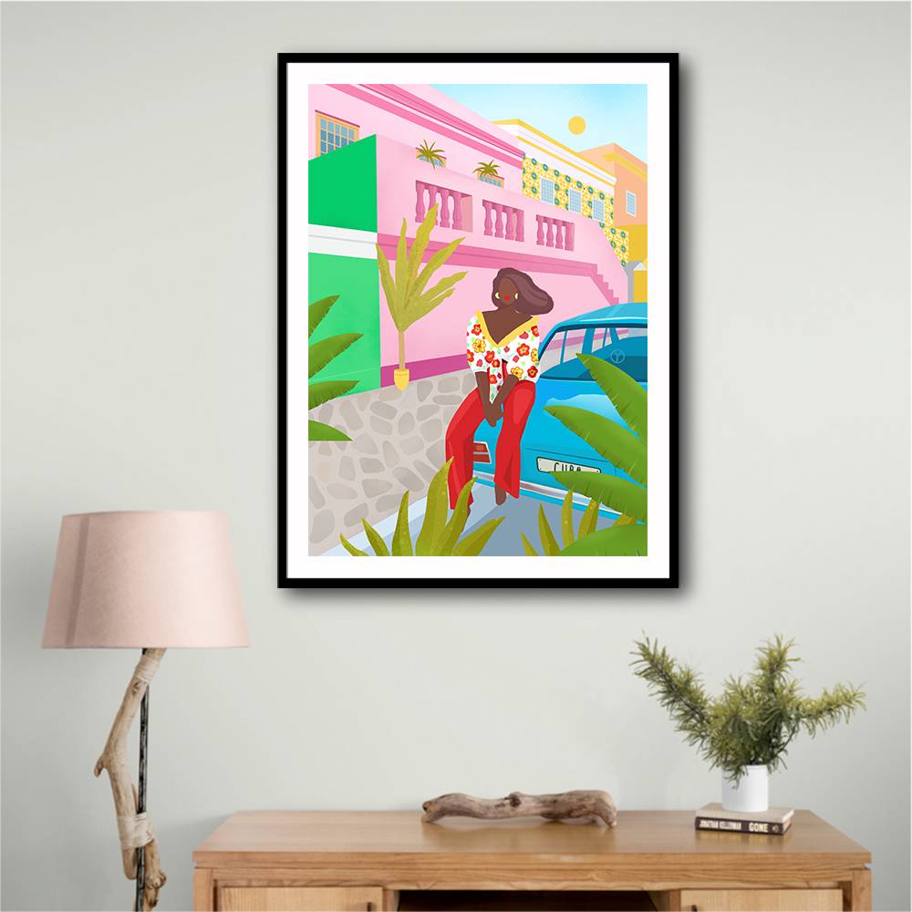 Tropical Woman Wall Art