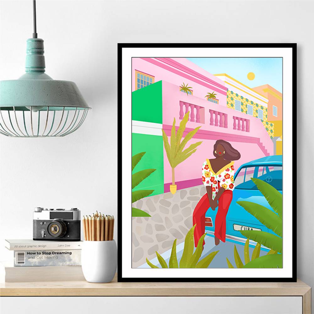 Tropical Woman Wall Art