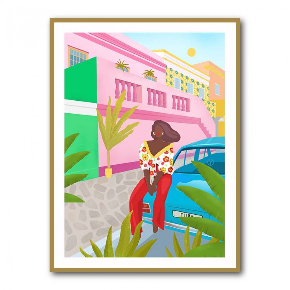 Tropical Woman Wall Art