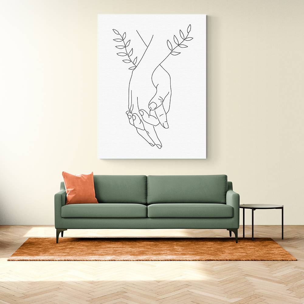 Holding Hands Wall Art