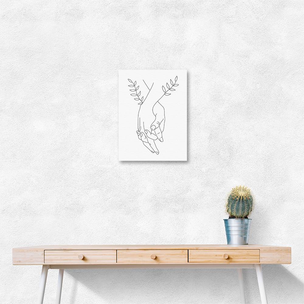 Holding Hands Wall Art