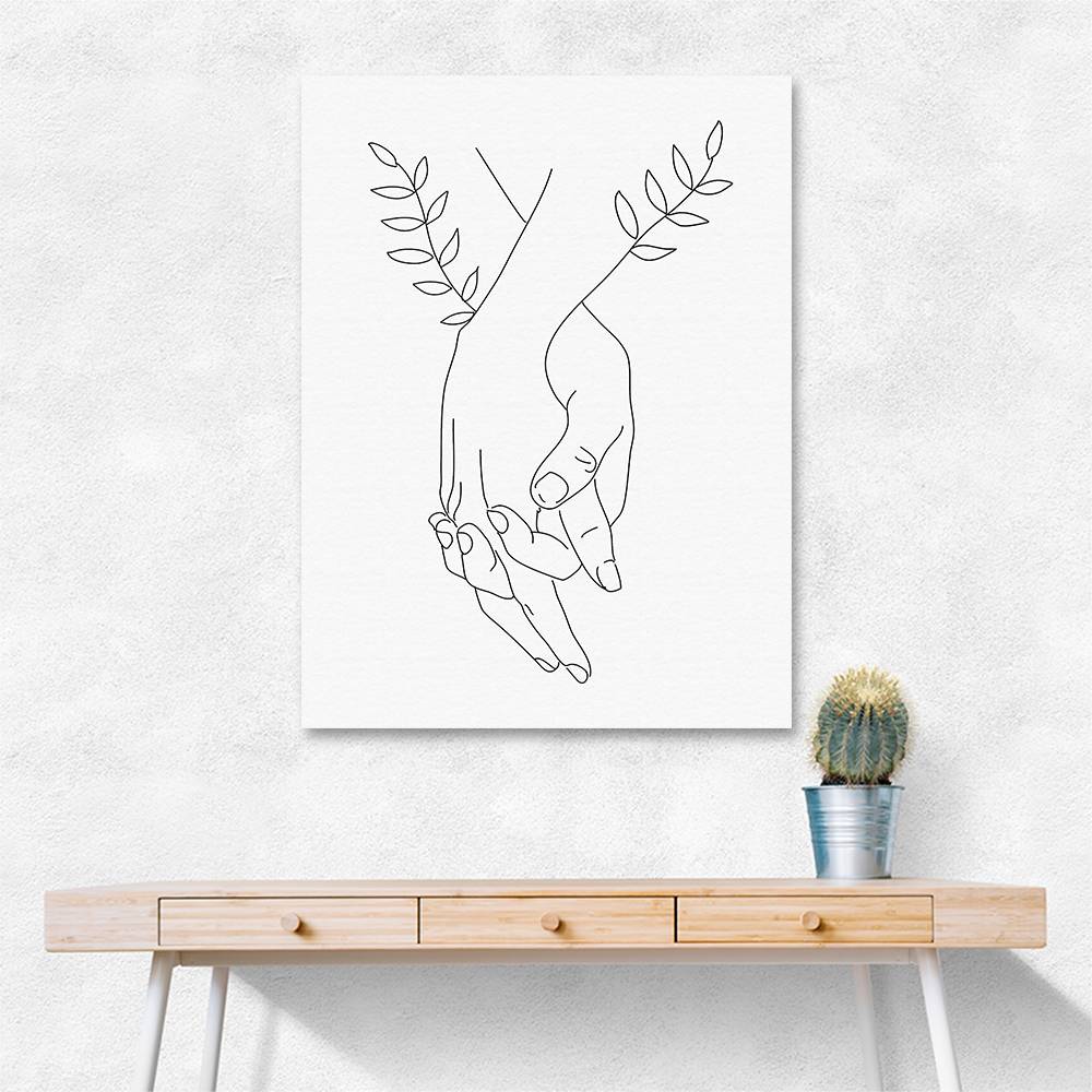 Holding Hands Wall Art