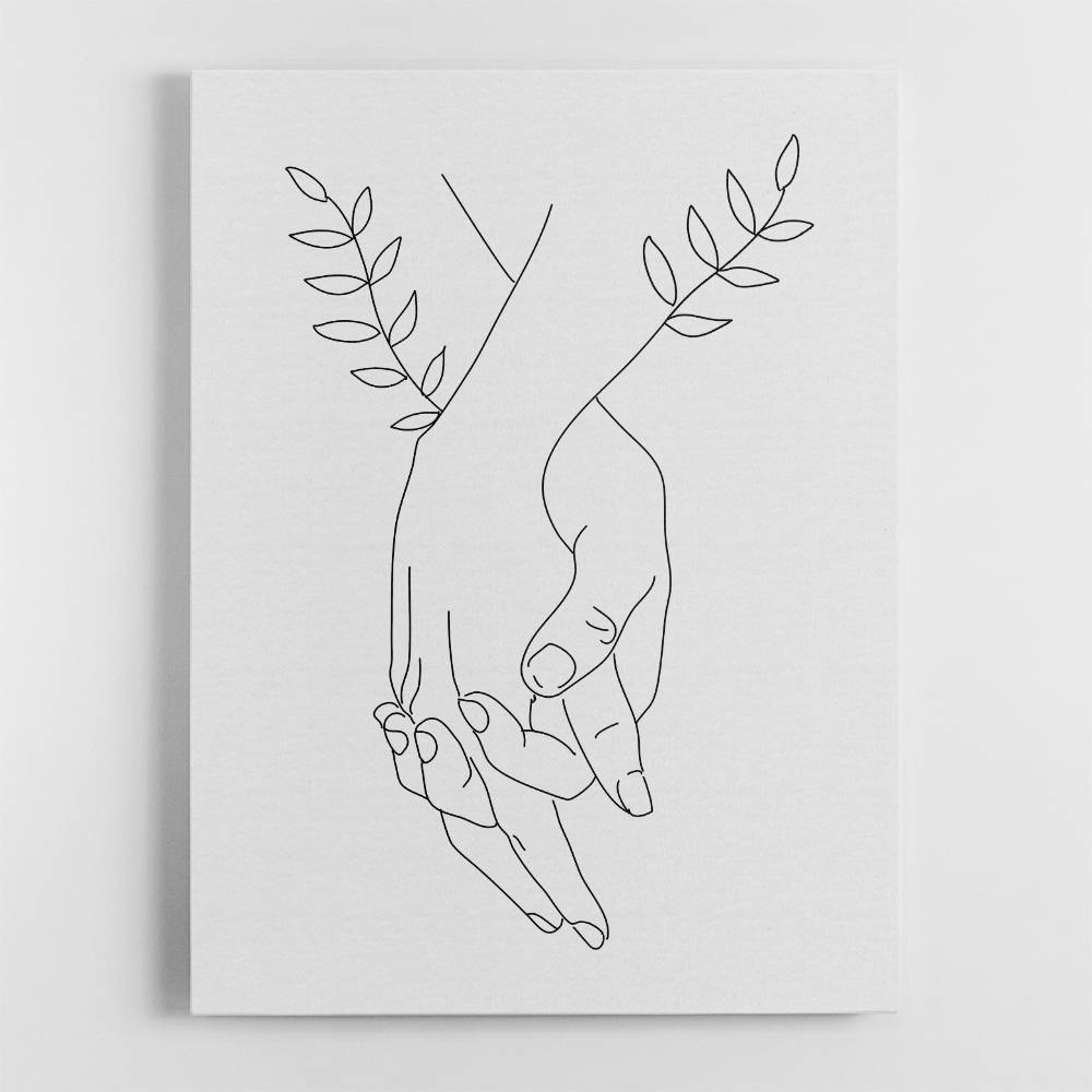 Holding Hands Wall Art