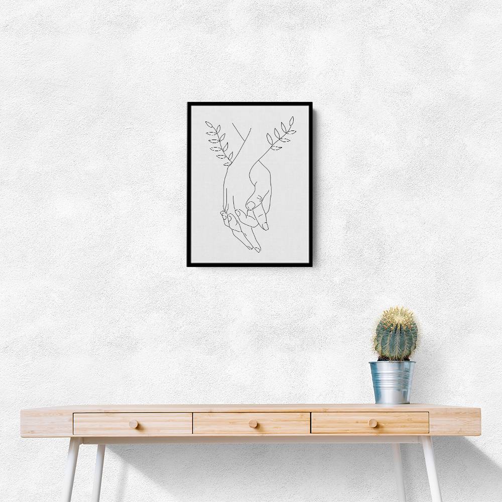 Holding Hands Wall Art