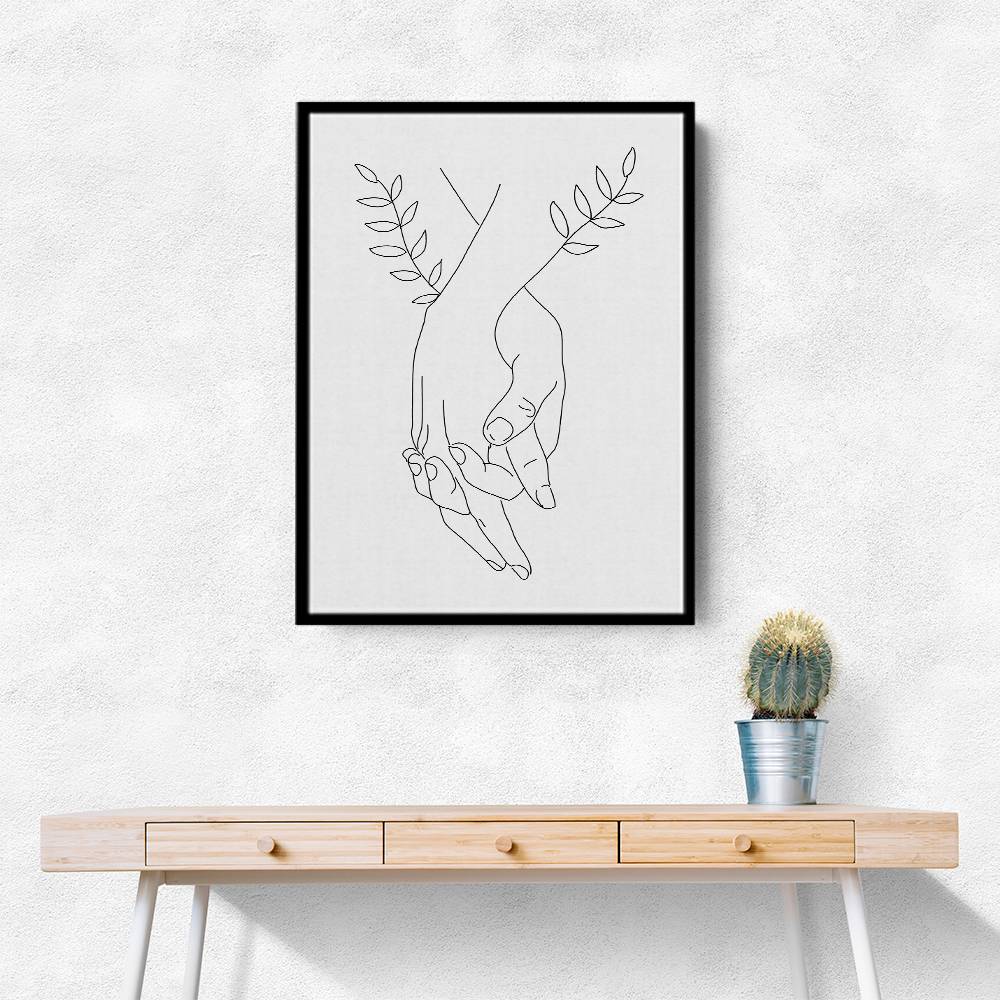 Holding Hands Wall Art