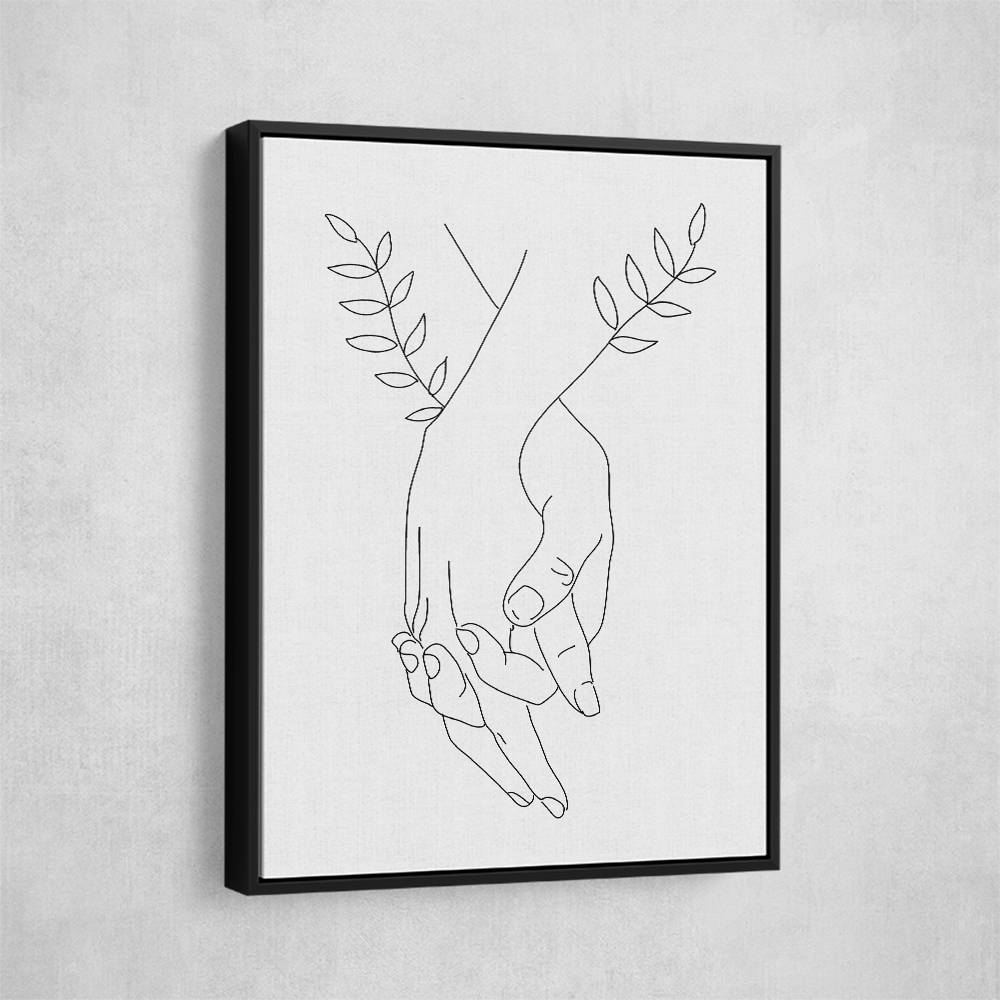 Holding Hands Wall Art