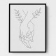 Holding Hands Wall Art