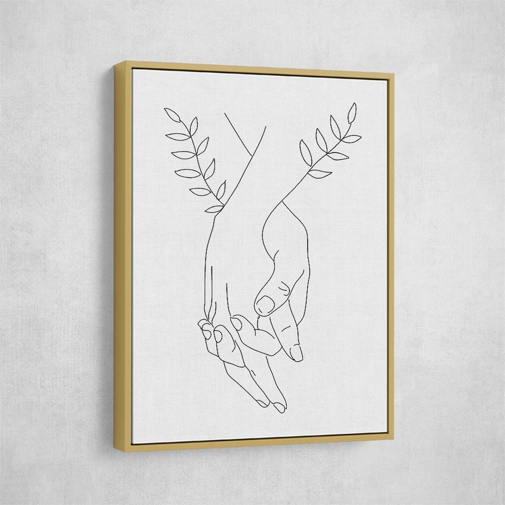 Holding Hands Wall Art