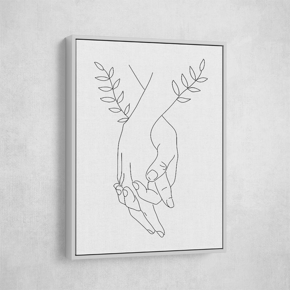 Holding Hands Wall Art