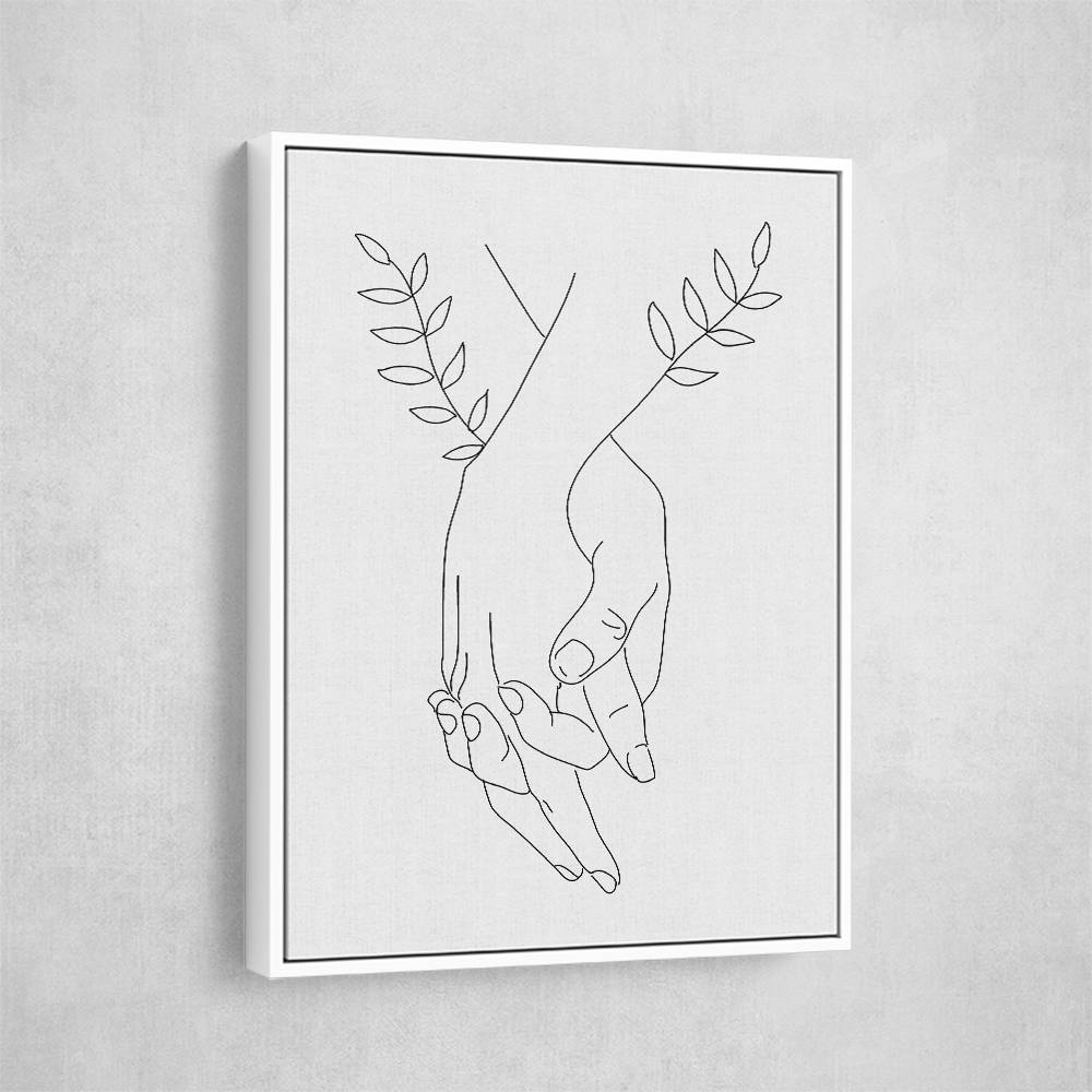 Holding Hands Wall Art