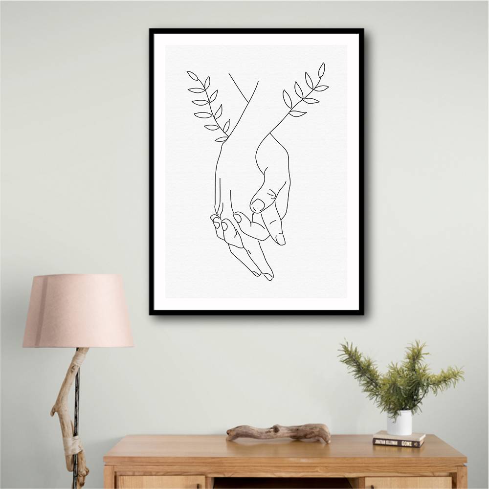 Holding Hands Wall Art