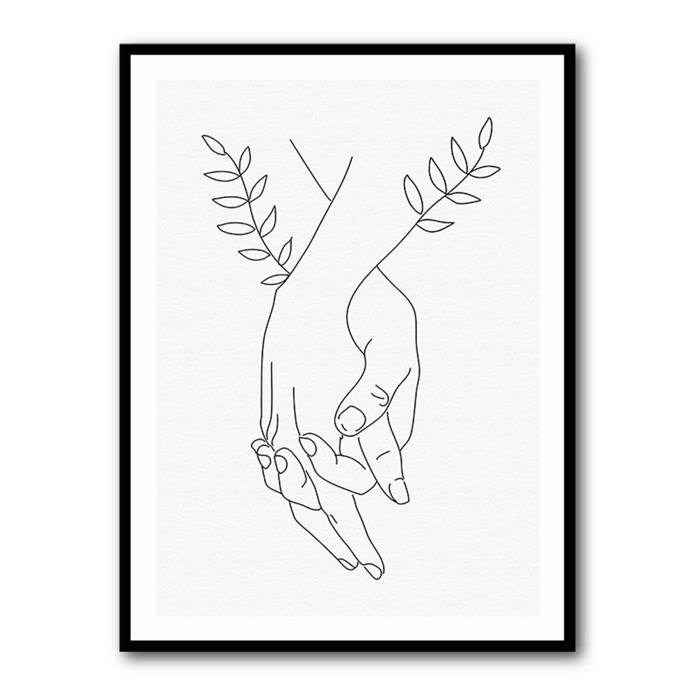 Holding Hands Wall Art