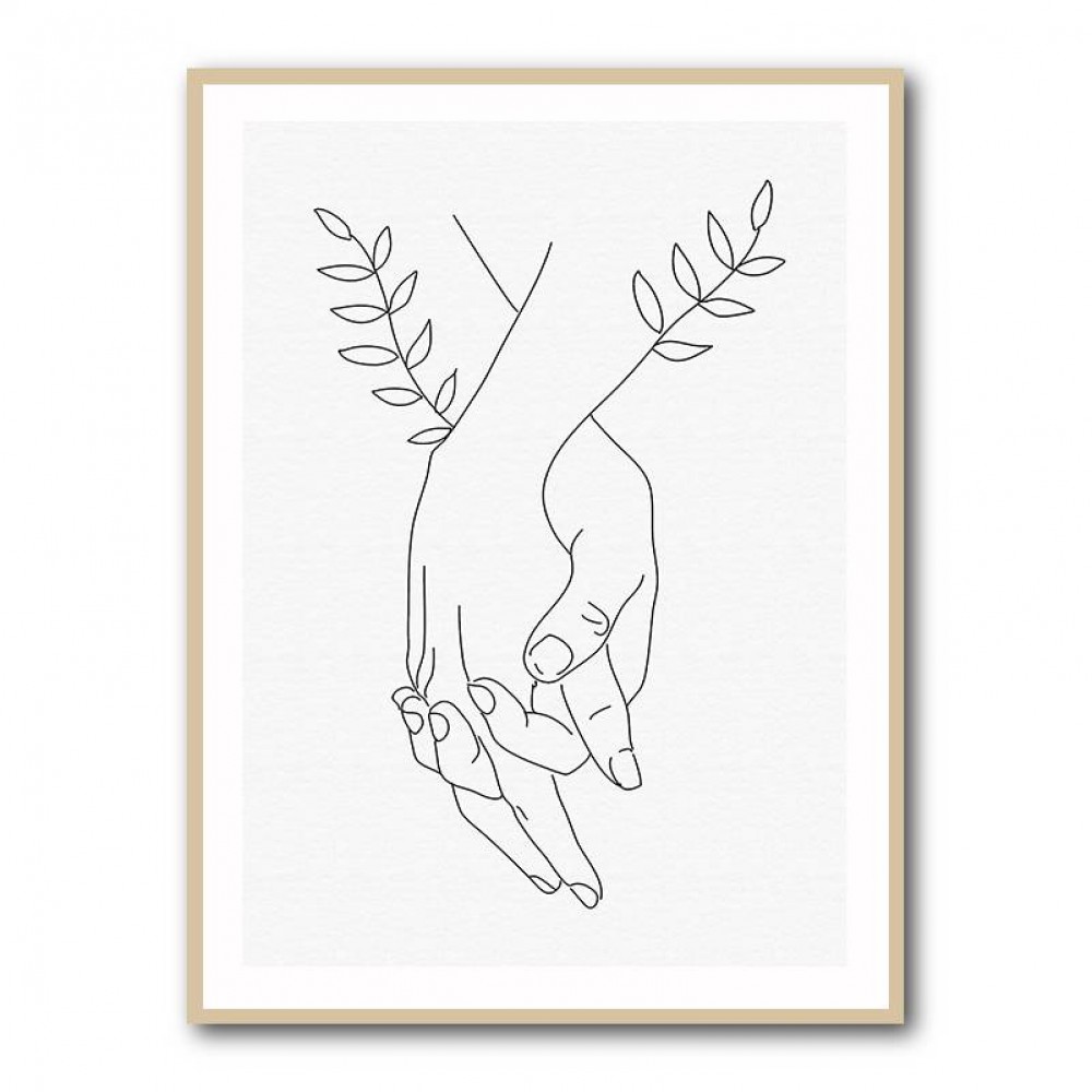 Holding Hands Wall Art