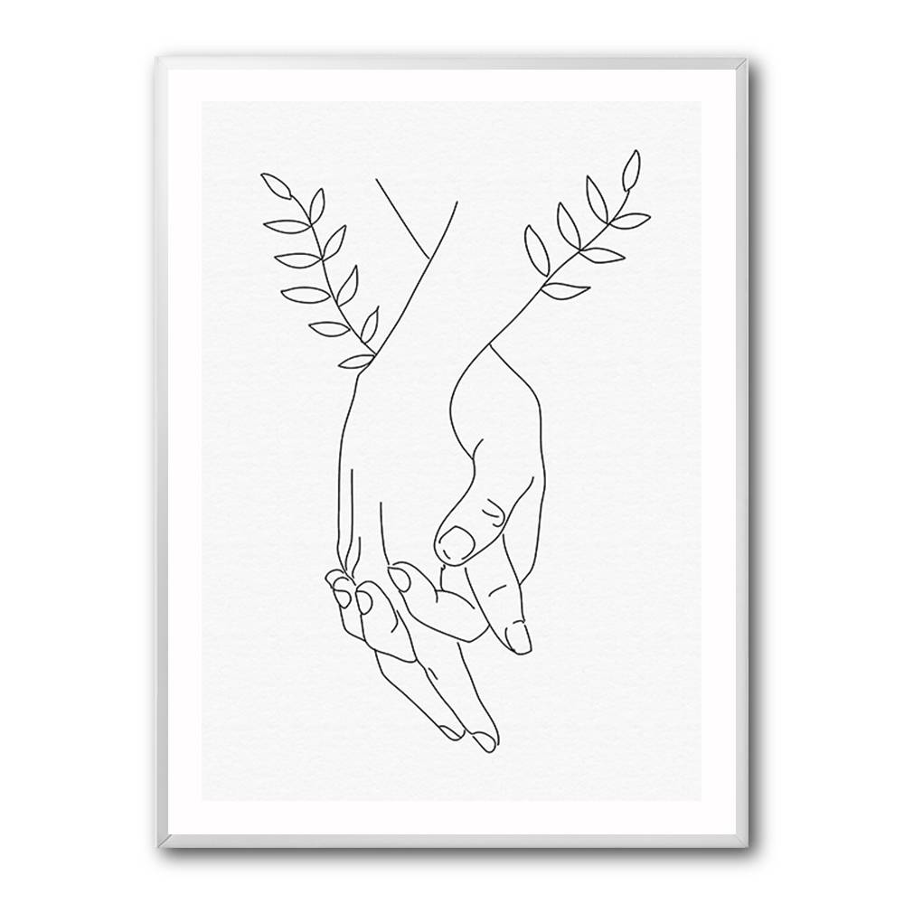 Holding Hands Wall Art