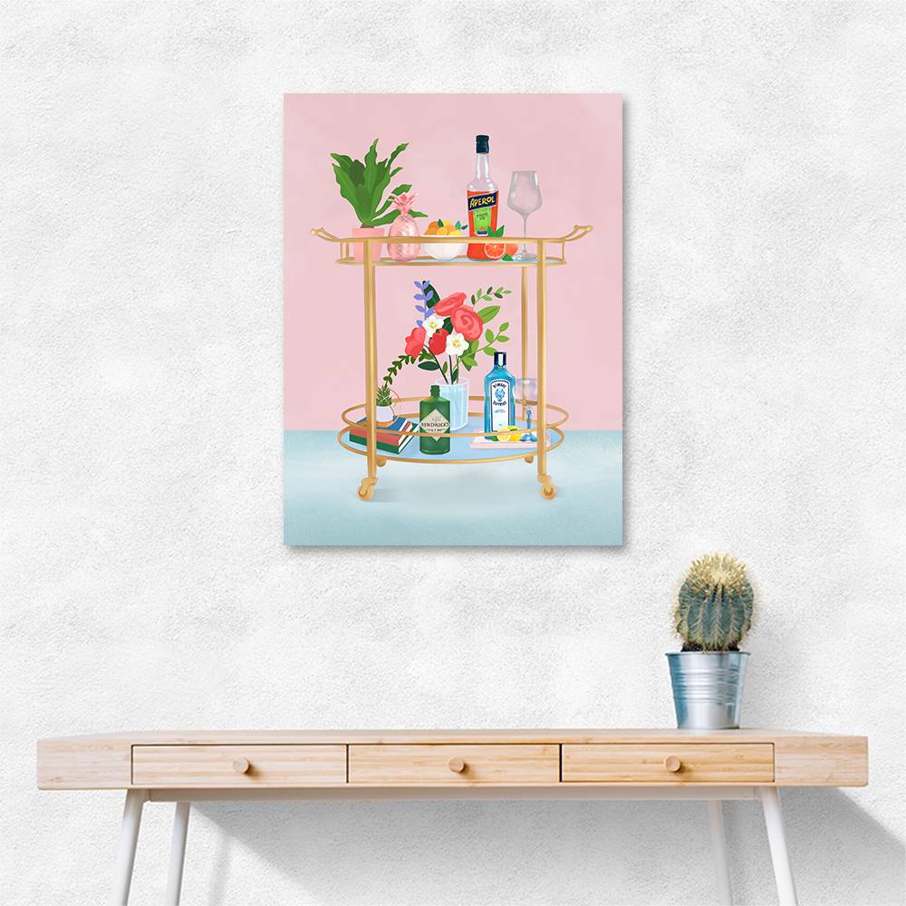 Bar Cart Wall Art