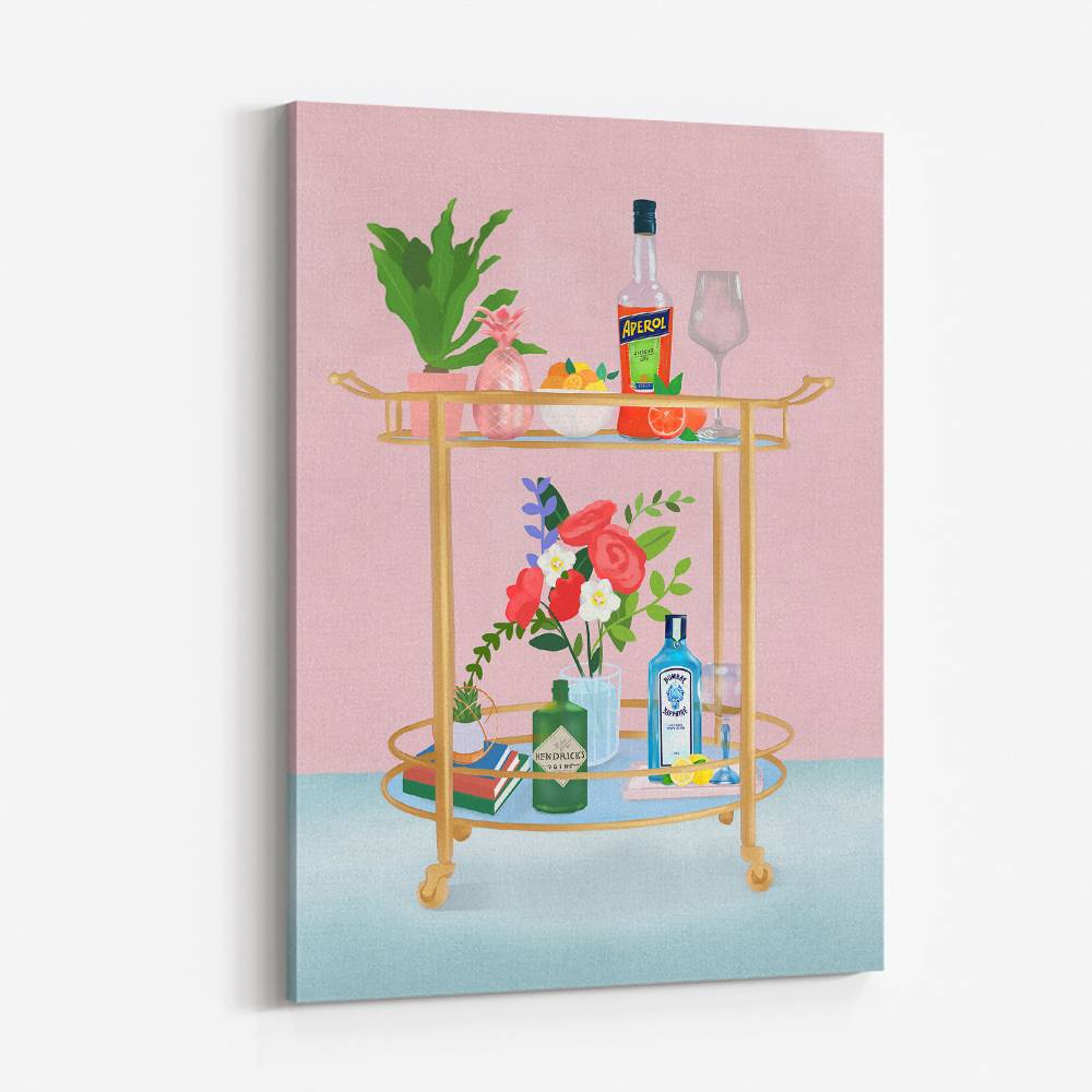 Bar Cart Wall Art