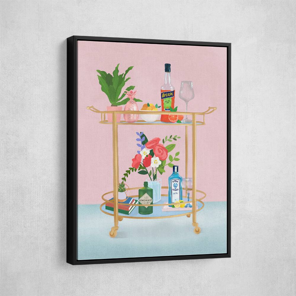 Bar Cart Wall Art