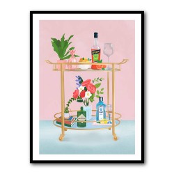 Bar Cart Wall Art