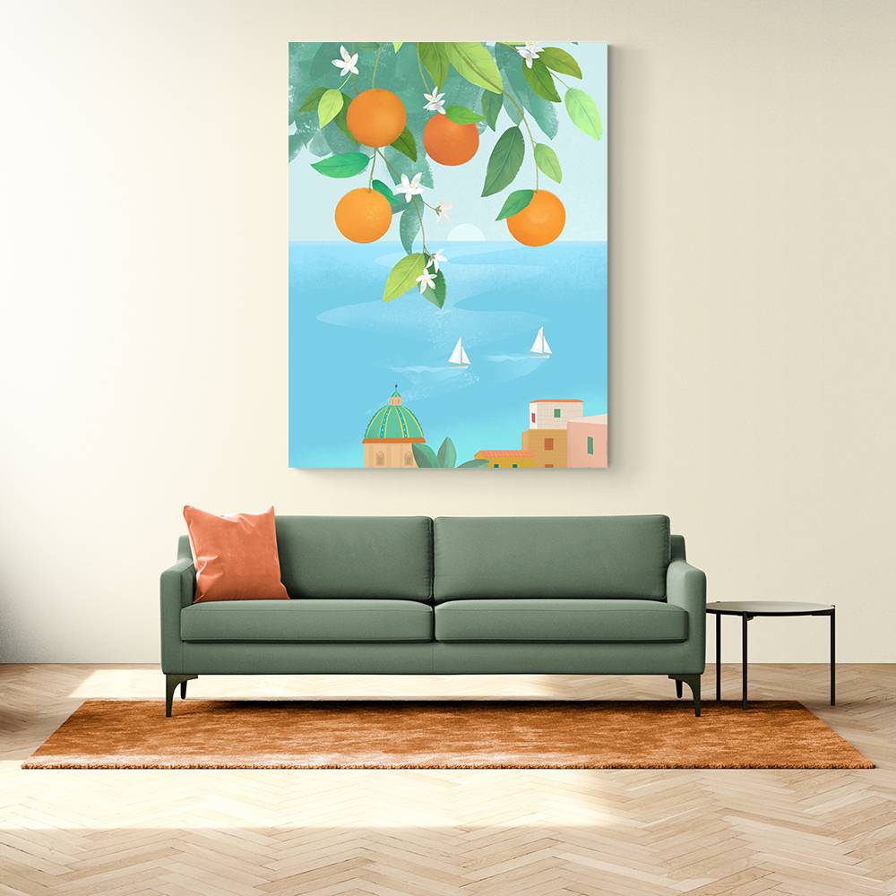 Amalfi Oranges Wall Art