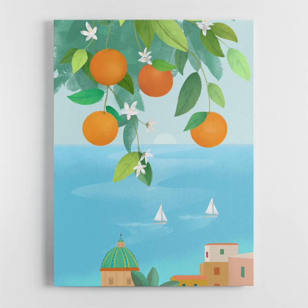 Amalfi Oranges Wall Art