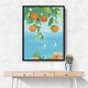 Amalfi Oranges Wall Art