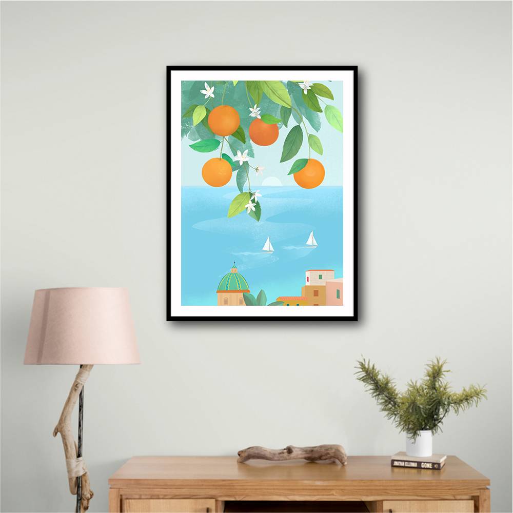 Amalfi Oranges Wall Art