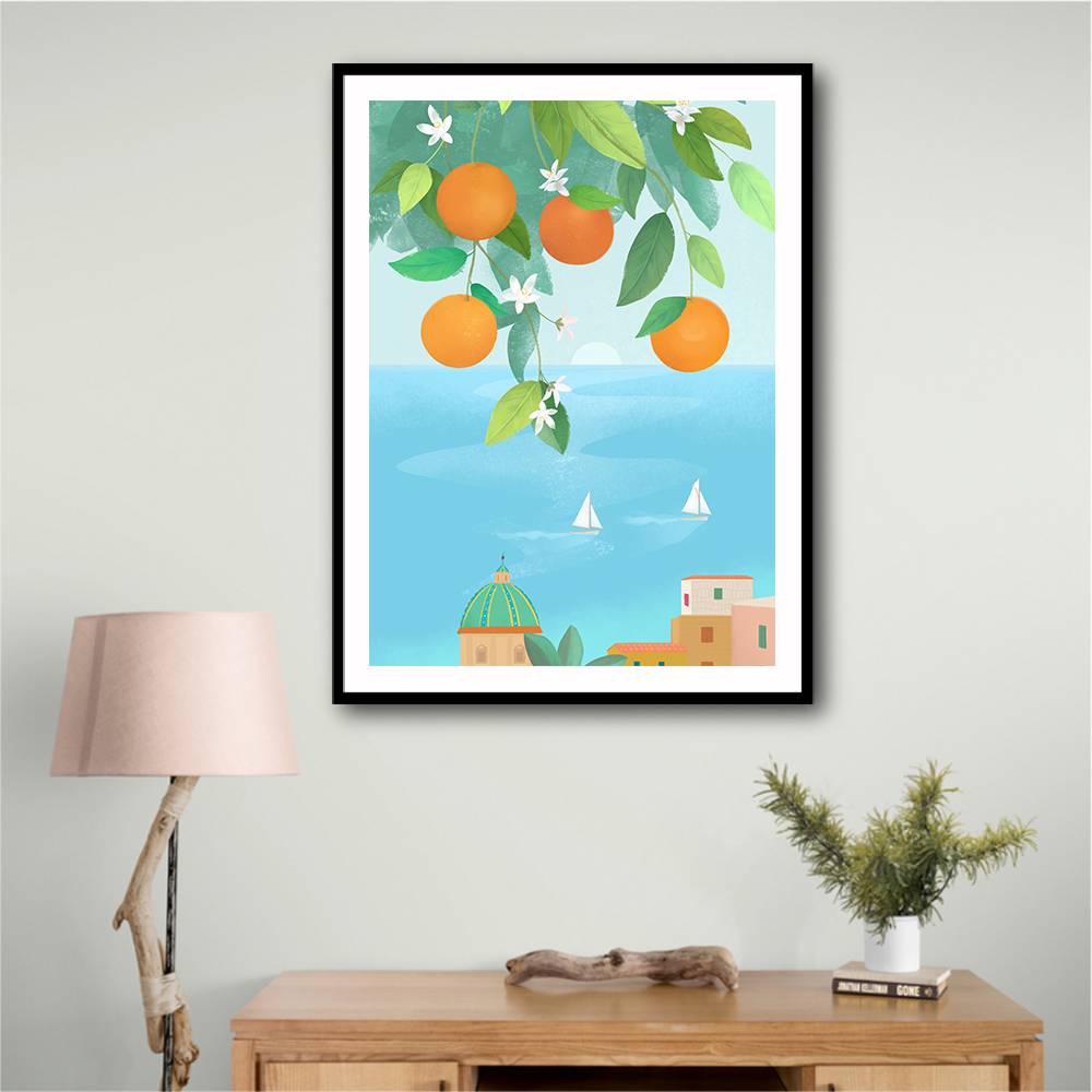 Amalfi Oranges Wall Art