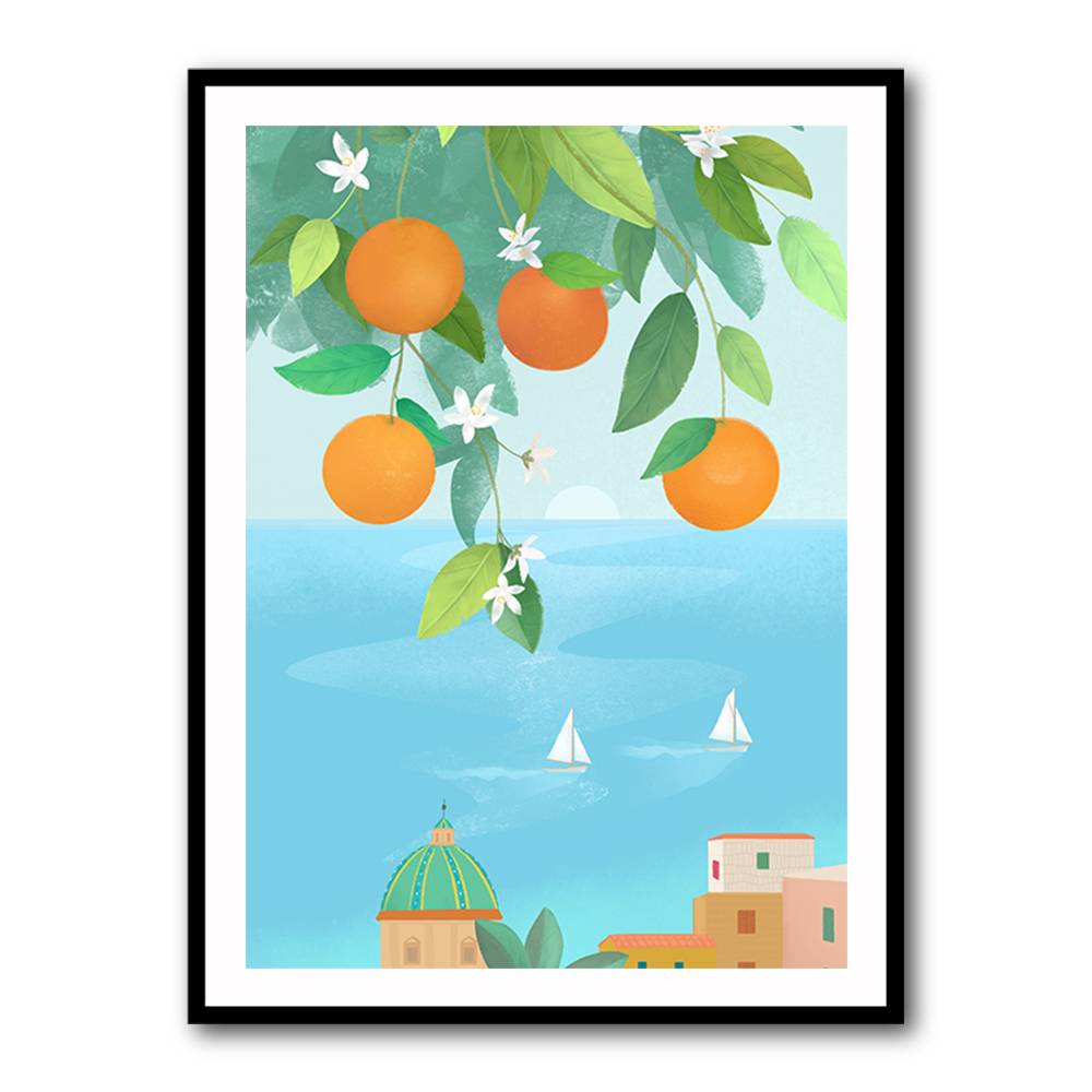 Amalfi Oranges Wall Art