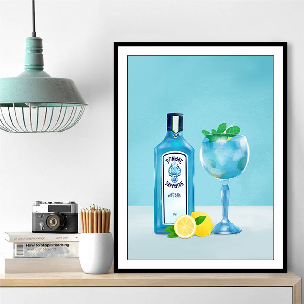 Gin Cocktail Wall Art