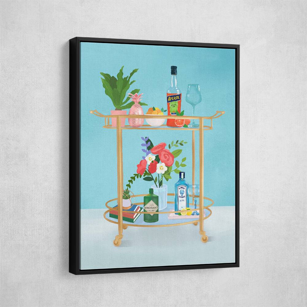 Bar Cart Wall Art