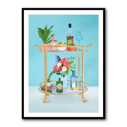 Bar Cart Wall Art